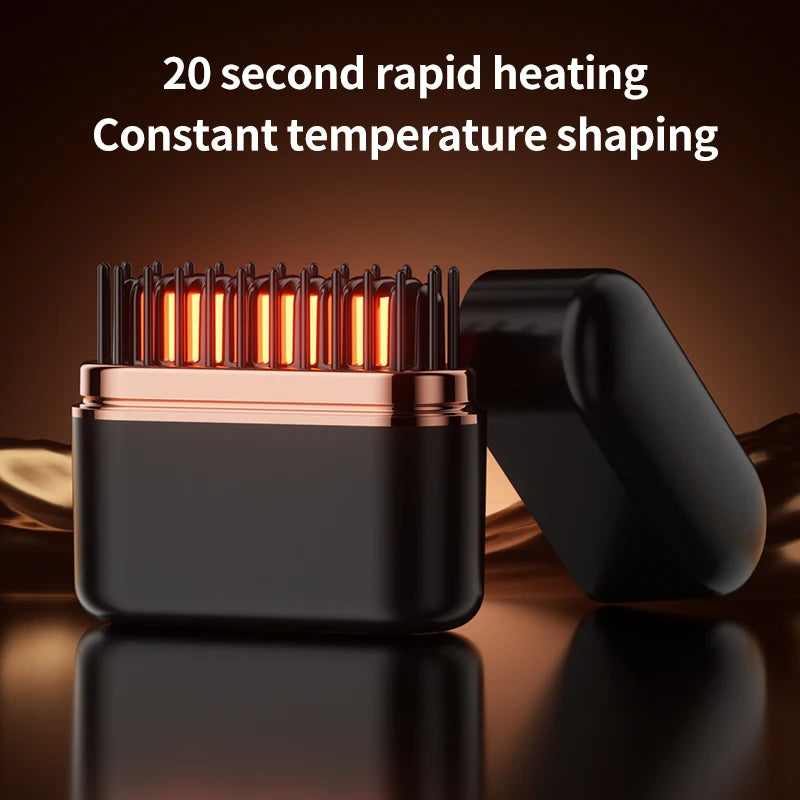 Dual-Use Mini Wireless Electric Hair Brush