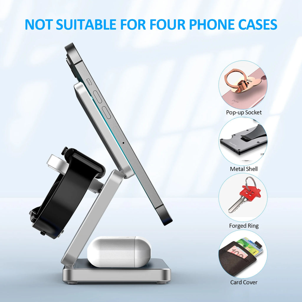 Magnetic Foldable Wireless Charger 3 in 1
