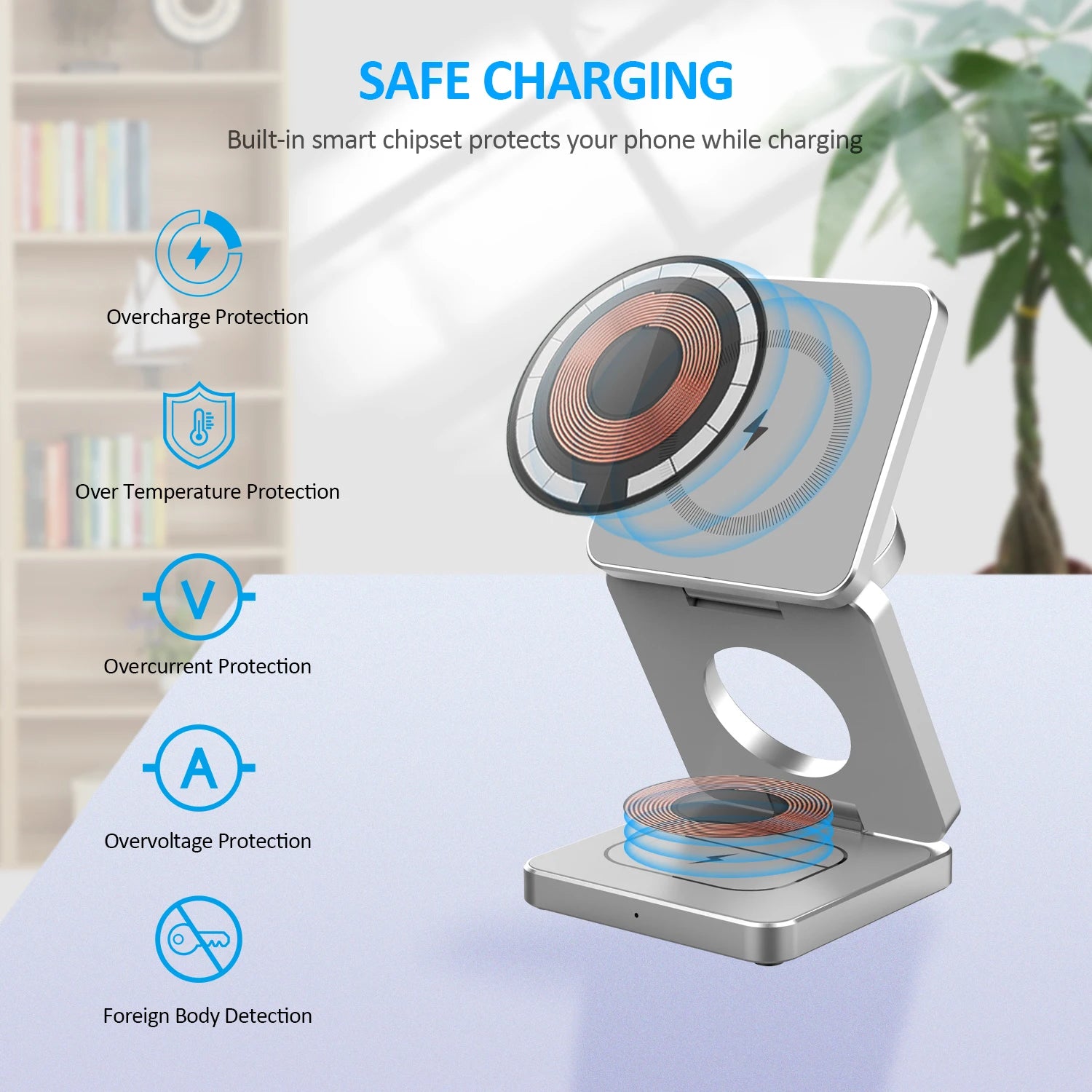 Magnetic Foldable Wireless Charger 3 in 1