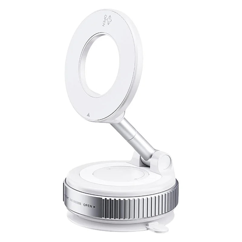 Vacuum magnetic car phone holder